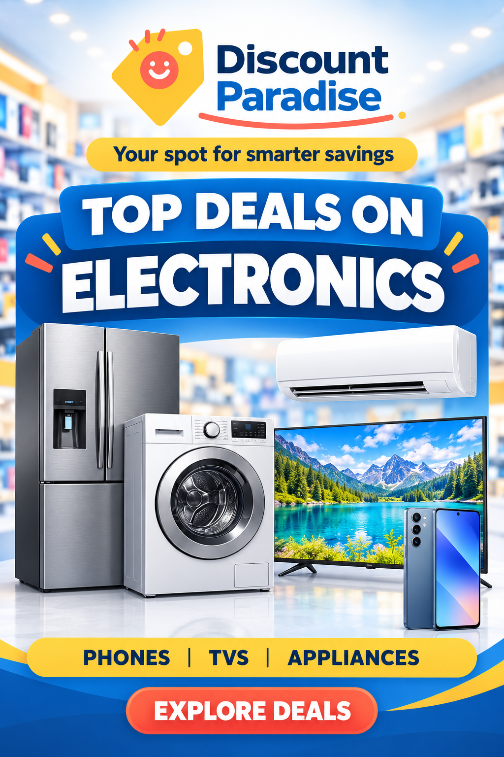 Discount Paradise electronics deals artwork